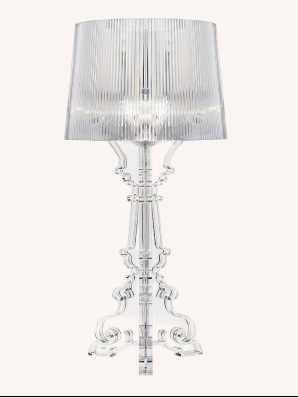 Kartell Bourgie Transparent Table Lamp NEW